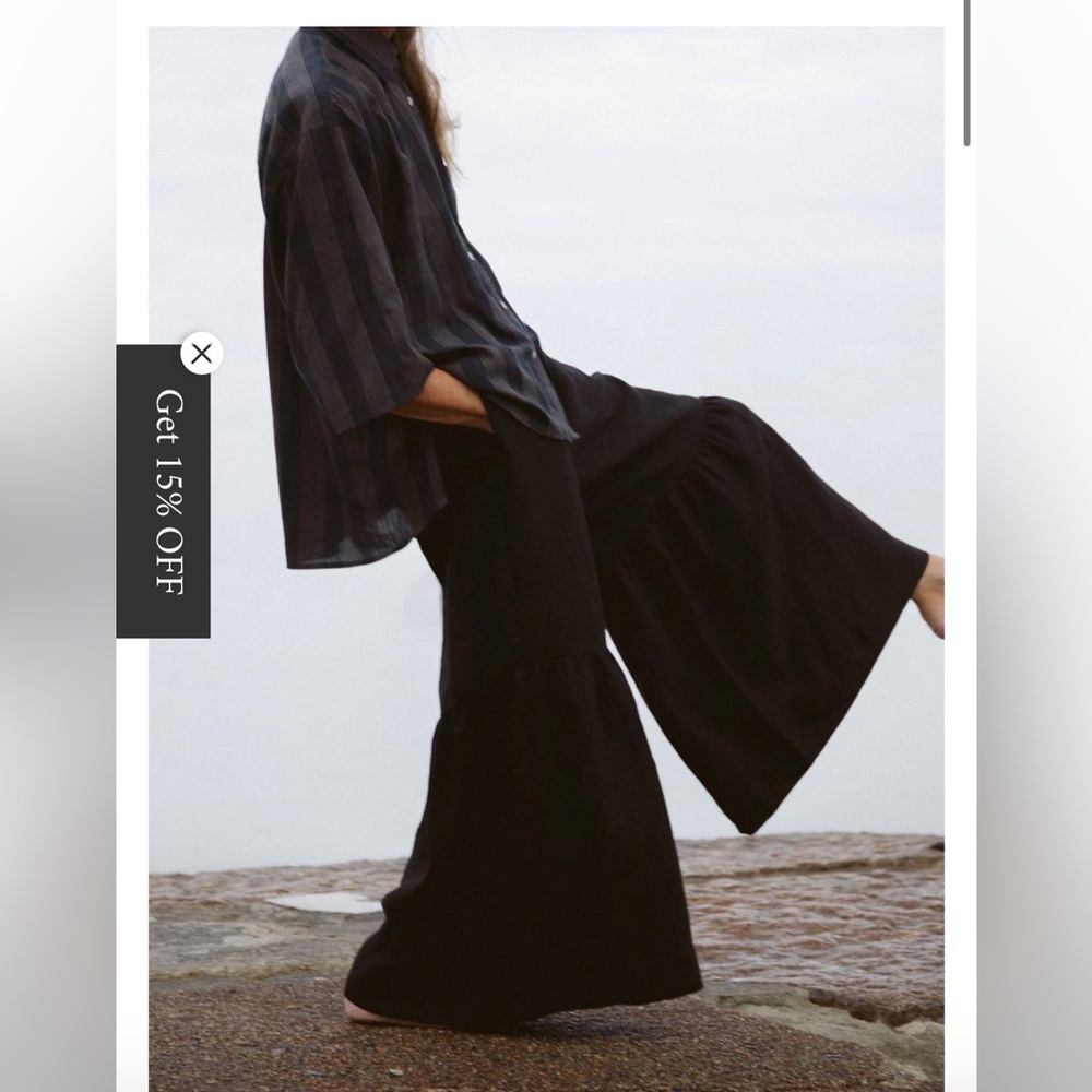 Jaggery London Paloma Ruffle Trousers